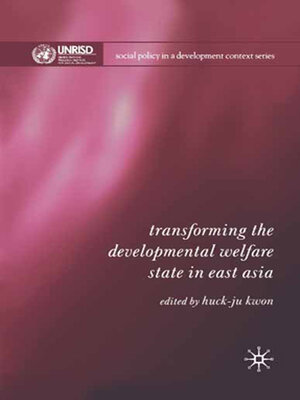 cover image of Transforming the Developmental Welfare State in East Asia